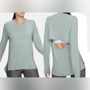 Under Armour Long Sleeve, Open-Back Athletic Shirt